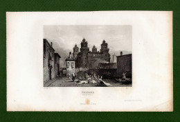 ST-IT FERRARA Ferrare, Vue Du Château 1850~ Rouargue - Prenten & Gravure