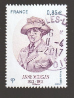 FRANCE 2017 ANNE MORGAN OBLITERE A DATE - YT 5123 - Used Stamps