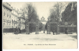 75 Paris - 75008 -  La Grille Du Parc Monceau - District 08