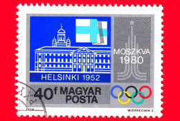 UNGHERIA - Usato - 1979 -  Giochi Olimpici Estivi 1980 - Mosca - Municipio E Cattedrale, Helsinki (Giochi Del 1952) - 40 - Usati