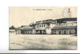 CPA  CONSTANTINE, LA GARE En 1912! - Constantine