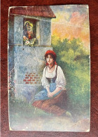 FRANCE 1919 -Carte Postale Postée à Saarguemines à Destination De Sarrebourg  Avec Cachet Allemand- On Est En Mai 1919 ! - Storia Postale