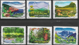 France 2009 Oblitéré Autoadhésif   N° 304 - 306 - 307 - 308 - 311 - 313   -  "   Flore Des Régions  Du Sud   " - Used Stamps