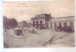 88 - SAINT DIE - PLACE DE LA GARE - ATTELAGE - ANIMÉE - - Rambervillers