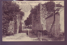 77 - PROVINS - PORTE DE JOUY - ANIMÉE - ATTELAGE - - Provins