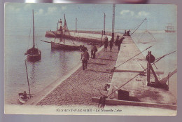 44 - SAINT-NAZAIRE - LA NOUVELLE JETÉE - COLORISÉE - ANIMÉE - - Saint Nazaire