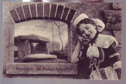 44 - SAINT-NAZAIRE - SOUVENIR DE SAINT NAZAIRE - FEMME EN COSTUME - ANIMÉE - - Saint Nazaire