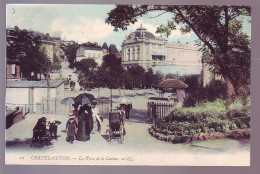 63 - CHATELGUYON - LE PARC ET LE CASINO - COLORISÉE - ANIMÉE - - Châtel-Guyon