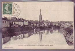 85 - FONTENAY-le-COMTE - VUE GÉNÉRALE, PRISE DU HALAGE - ANIMÉE - - Fontenay Le Comte