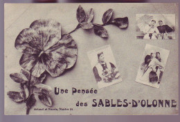 85 - SABLES-D'OLONNE - UNE PENSÉE DES SABLES D'OLONNE - MULTIVUES DE SABLAISE - ANIMÉE - - Sables D'Olonne