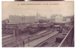 78 - SAINT GERMAIN-en-LAYE - LA GARE INTERIEURE - LOCOMOTIVE - - St. Germain En Laye