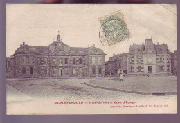 51 - SAINTE-MENEHOULD - CAISSE D'EPARGNE ET HÔTEL De VILLE - ANIMÉE - - Sainte-Menehould