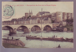 49 - ANGERS - PONT De La BASSE-CHAINE - PENICHES - COLORISÉE - ANIMÉE  - - Angers