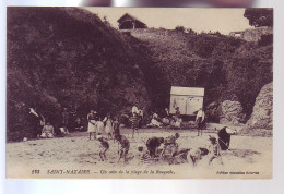 44 - SAINT-NAZAIRE - PLAGE DE LA ROUGEOLE - ANIMÉE - - Saint Nazaire