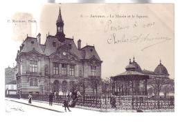 92 - SURESNES - LA MAIRIE Et Le SQUARE  - ANIMÉE - - Suresnes