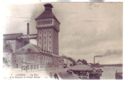 91 - CORBEIL - LA TOUR Et  LE MAGASIN Du GRAND MOULIN - ANIMÉE - - Corbeil Essonnes