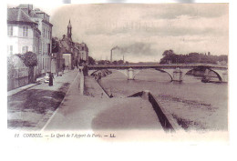 91 - CORBEIL - LE QUAI DE L'APPORT DE PARIS - ANIMÉE - - Corbeil Essonnes