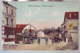 10 - MAILLY Le CAMP - CAFÉ TERMINUS - COLORISÉE - ANIMÉE - - Mailly-le-Camp