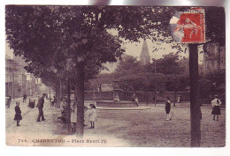 94 - CHARENTON - PLACE HENRI IV - ANIMÉE - - Charenton Le Pont