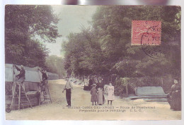 93 - NOTRE DAME-des-ANGES - ROUTE DE MONTFERMEIL - PREPARATIFS DU PÉLERINAGE - ANIMÉE - COLORISÉE - - Andere & Zonder Classificatie