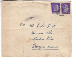 Allemagne - Ostland - Lettre De 1942 - Oblit Pernau - Exp Vers Koonga - Hitler - - Occupation 1938-45