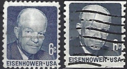 Usa 1970 Dwight Eisenhower With Imperf. 2 Val Fu - Usati
