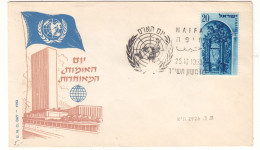 Israël - Lettre De 1953  - Oblit Haifa - Nations Unies - - Briefe U. Dokumente