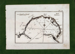 ST-IT GENOVA Port De Genes ROUX 1795~ CARTA NAUTICA Con Profondità Del Mare Incisione Su Rame - Prenten & Gravure