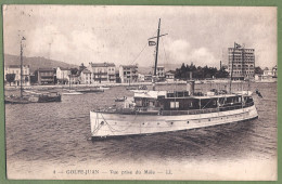 CPA Vue Peu Courante - ALPES MARITIMES -GOLFE JUAN - VUE PRISE DU MÔLE - Animation, Yacht à Moteur " Le Toula" - Otros & Sin Clasificación