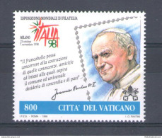 1998 Vaticano "Giornata Del Francobollo E Del Collezionismo " Emissione Congiunta -  1 Val MNH** - Joint Issues