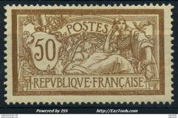 FRANCE MERSON 50c N° 120c SANS TEINTE DE FOND NEUF * AVEC CHARNIERE A VOIR - Unused Stamps