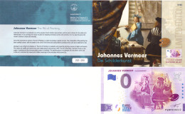 0-Euro PEBF 2023-7 JOHANNES VERMEER - DE SCHILDERKUNST First Issue Pack No. Nur Bis #250 ! - Pruebas Privadas