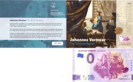 0-Euro PEBF 2023-7 JOHANNES VERMEER - DE SCHILDERKUNST First Issue Pack No. Nur Bis #250 ! - Essais Privés / Non-officiels
