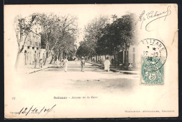 CPA Relizane, Avenue De La Gare  - Alger