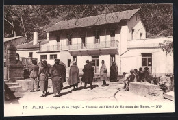 CPA Blida, Gorges De La Chiffa, Terrasse De L`Hotel Du Ruisseau Des Singes  - Blida