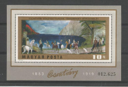 Hungary 1973 Painting S/S  Y.T. BF 104 ** - Blocks & Sheetlets