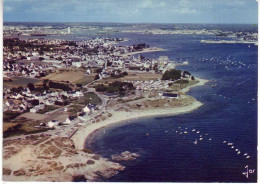 (56). Larmor Plage. V 1775 Eglise Plage De Toulhars & V 1483 Vue Générale 1983 - Larmor-Plage