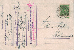 Bergwerksgesellschaft Glückauf-Sarstedt 13.5.1923 - Aviso Kainit-Lieferung > Hohenwestedt - Infla - Storia Postale