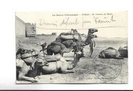 CPA OUDJDA , VAISSEAUX DU DESERT  En 1914! (voir Tampon ) - Other & Unclassified