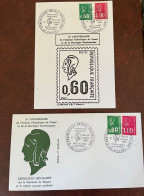 FRANCE85 - Exposition De Cusset  Hommage à La Marianne De Bequet -  Entier Postal Et Enveloppe  0.80 F Vert Et 1F Rouge - 1961-....