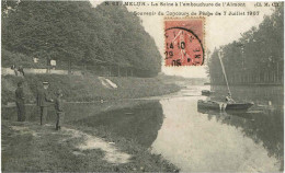 MELUN  -  Souvenir Du Concours De Pêche Du 7 Juillet 907 - La Seine à L'embouchure De L'Almont - Pesca