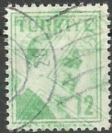 Turkey; 1957 Regular Postage Stamp 12 K. ERROR "Double Print" - Usati