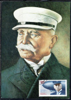 GERMANY GERMANIA ALLEMAGNE 1992 FERDINAND VON ZEPPELIN AIRSHIP BUILDER 165pf MAXI MAXIMUM CARD CARTE - 1981-2000