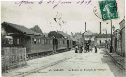 MELUN  -  La Station De Tramways De Verneuil - Tram