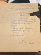 South Vietnam Letter-sent Mr Ngo Dinh Nhu -year-/5/1953 No-69- 1 Pcs Paper Very Rare - Historical Documents