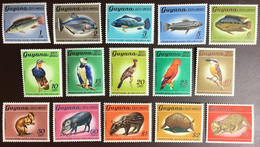 Guyana 1968 Fauna Wildlife Definitives Set Fish Birds Animals MNH - Sonstige & Ohne Zuordnung