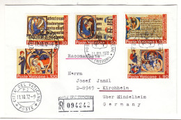 Vatican - Lettre Recom De 1972 - Oblit Citta Del Vaticano - Exp Vers Kirchheim - - Storia Postale