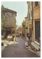 Cpsm Dans Le Haut De Cagnes - Montée De La Bourgade - Cagnes-sur-Mer