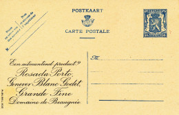 BELGIUM PPS 50C BLUE "SCEAU D'ETAT" SBEP PUBLIBEL 605 UNUSED - Werbepostkarten