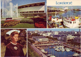 (56). Lorient. 1077 Palais Congres Port De Peche & AT 770 Compagnie Des Indes 1985 - Lorient